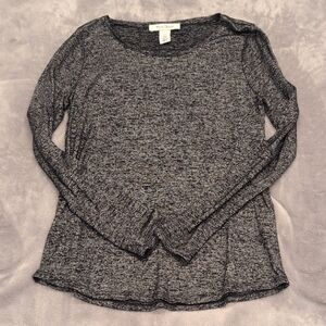 Gray Long Sleeve Top